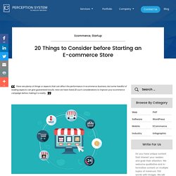 18 Things You Should Consider before Launching an E-commerce Site