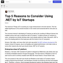 Top 5 Reasons to Consider Using .NET by IoT Startups - DEV Community