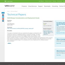 iSCSI Design Considerations and Deployment Guide