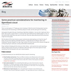 Practical Considerations for Monitoring Openstack Cloud
