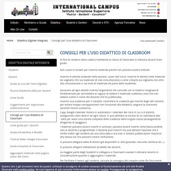 Consigli per l'uso didattico di Classroom