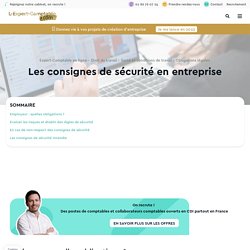 Les consignes de sécurité en entreprise