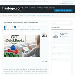 Dial QuickBooks Support Number of Record Consignment Sales Omaha – Free Local Classifieds by HasToGo
