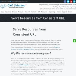 Serve Resources from a Consistent URL?