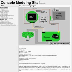 Console Modding Site - PS2 portable wiring diagram
