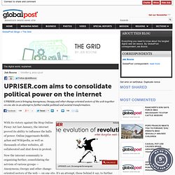 UPRISER.com to consolidate web's political power