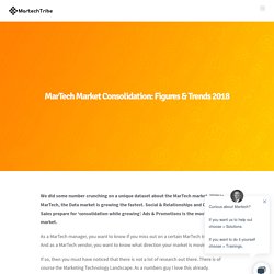 MarTech Market Consolidation: Figures & Trends 2018 - MartechTribe