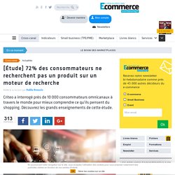 [Étude] 72% des consommateurs ne recherchent pas un produit sur un moteur de recherche