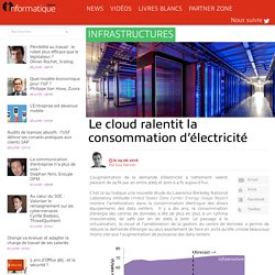 Le cloud ralentit la consommation d’électricité