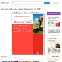Consommation des produits carnés en PDF