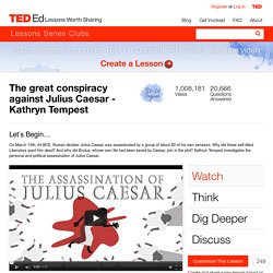The great conspiracy against Julius Caesar - Kathryn Tempest