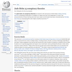 Jade Helm 15 conspiracy theories