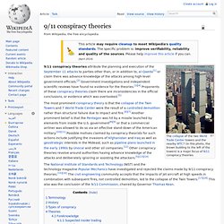 9/11 conspiracy theories - Wikipedia, the free encyclopedia - (Build 20100625223402)