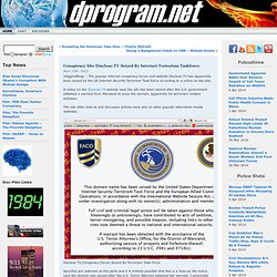 Conspiracy Site Disclose.TV Seized By Internet Terrorism Taskforce