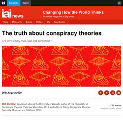 The truth about conspiracy theories