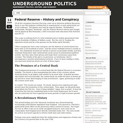 Federal Reserve – History and Conspiracy « Underground Politics