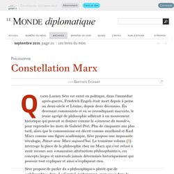 Constellation Marx, par Baptiste Eychart (Le Monde diplomatique, septembre 2015)