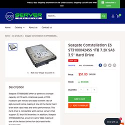 Seagate Constellation ES ST31000424SS 1TB 7.2K SAS 3.5"