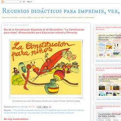 "La Constitución para niños" (Presentación para Educación Infantil y Primaria)