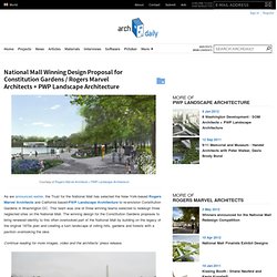 National Mall Winning Design Proposal for Constitution Gardens / Rogers Marvel Architects + PWP Landscape Architecture