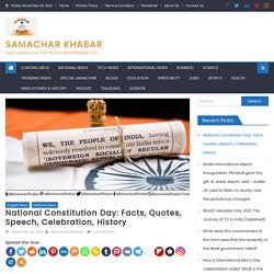 National Constitution Day: Facts, Quotes, Speech, Celebration, History