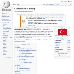 Constitution of Turkey