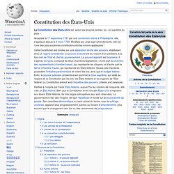 Constitution des États-Unis