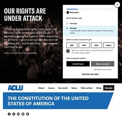 ACLU & US Constitution