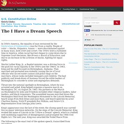 The I Have a Dream Speech