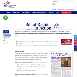 Bill of Rights in Action - Constitutional Rights Foundation