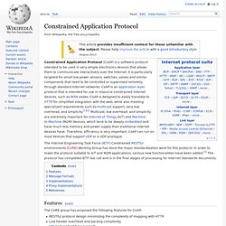 Constrained Application Protocol