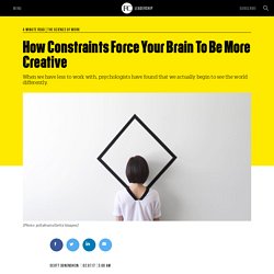 How Constraints Force Your Brain To Be More Creative