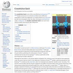 Constrictor knot