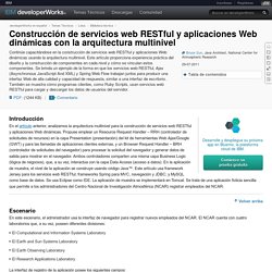 Construcción de servicios web RESTful y aplicaciones Web dinámicas con la arquitectura multinivel
