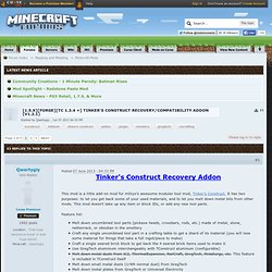 5.X][FORGE][TC 1.3.4 +] Tinker's Construct Recovery/Compatibility Addon (v1.2.1)