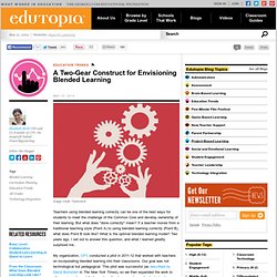 A Two-Gear Construct for Envisioning Blended Learning