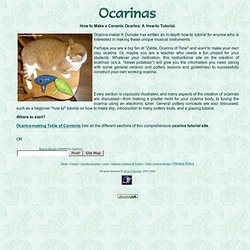 Ocarina making— how to make and construct ceramic clay ocarinas, sweet potato. How-to guide. Free instructions.