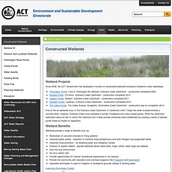 Constructed Wetlands - Environment and Sustainable Development Directorate