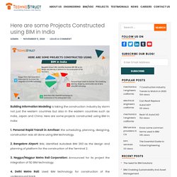 Here are some Projects Constructed using BIM in India