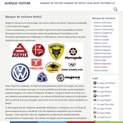 Marque de voiture Brésil liste [constructeurs automobile]