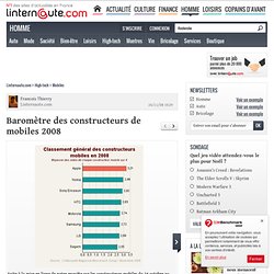 Classement constructeurs mobiles 2008 - L&#039;Internaute