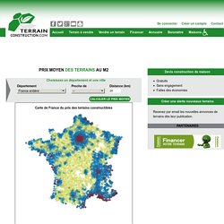 Prix moyen au mètre carré des terrains constructibles en France - Annonce terrain à vendre - Terrain