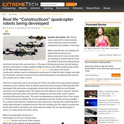 Real life “Constructicon” quadcopter robots being developed