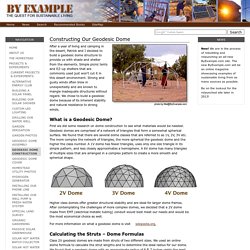 Constructing Our Geodesic Dome — ByExample.com