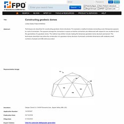 Constructing geodesic domes - Geiger, David S.