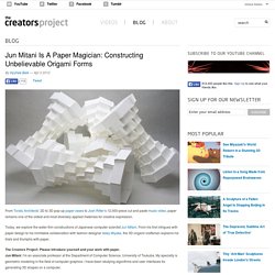 Jun Mitani Is A Paper Magician: Constructing Unbelievable Origami Forms