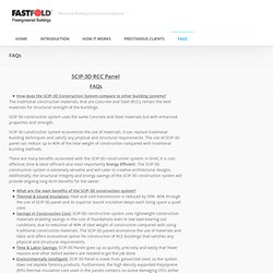 FAQs - FASTFOLD SCIP - Structural Concrete Insulated Panels & Parts, New Construction, Renovations, Engineered Plans, Concreting Services, Landscape Projects, Complete Turnkey Architectural and Construction Services in Pakistan