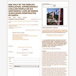 2 Construction Manuals For Earthquake-resistant Houses Built Of Earth