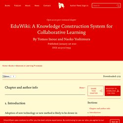 EduWiki: A Knowledge Construction System for Collaborative Learning