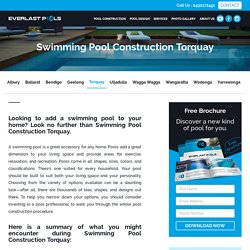 Pool Construction Torquay : Concrete Swimming Pools